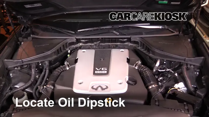 2016 Infiniti Q70 3.7 3.7L V6 Oil Check Oil Level